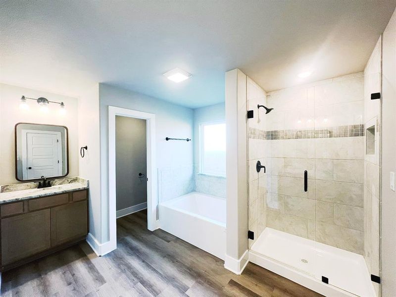 Furnished interior view inside a new home in The Preserve At Country Ridge, Sherman (Image 8).