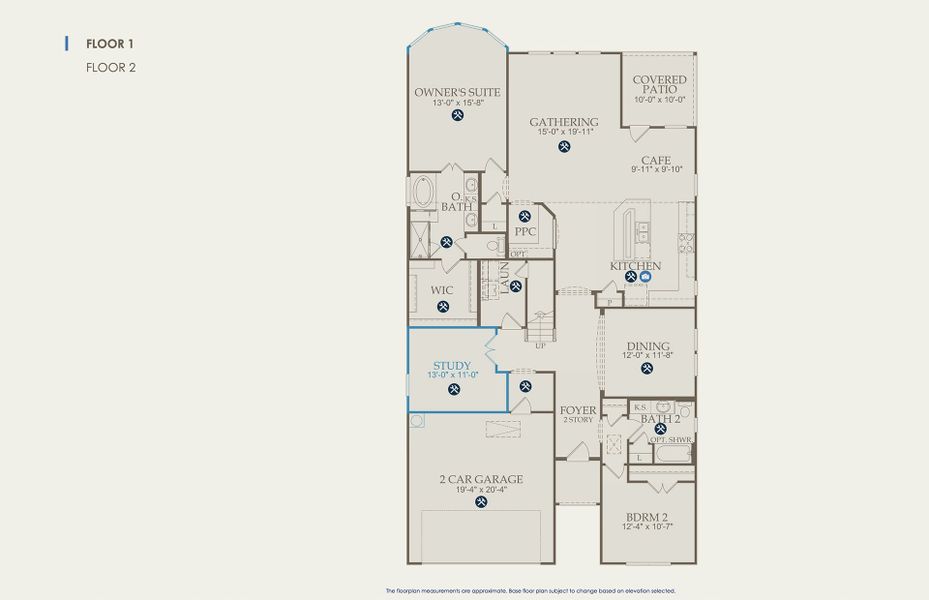 Mooreville Floor Plan, Quick Move-In Home, Floor 1