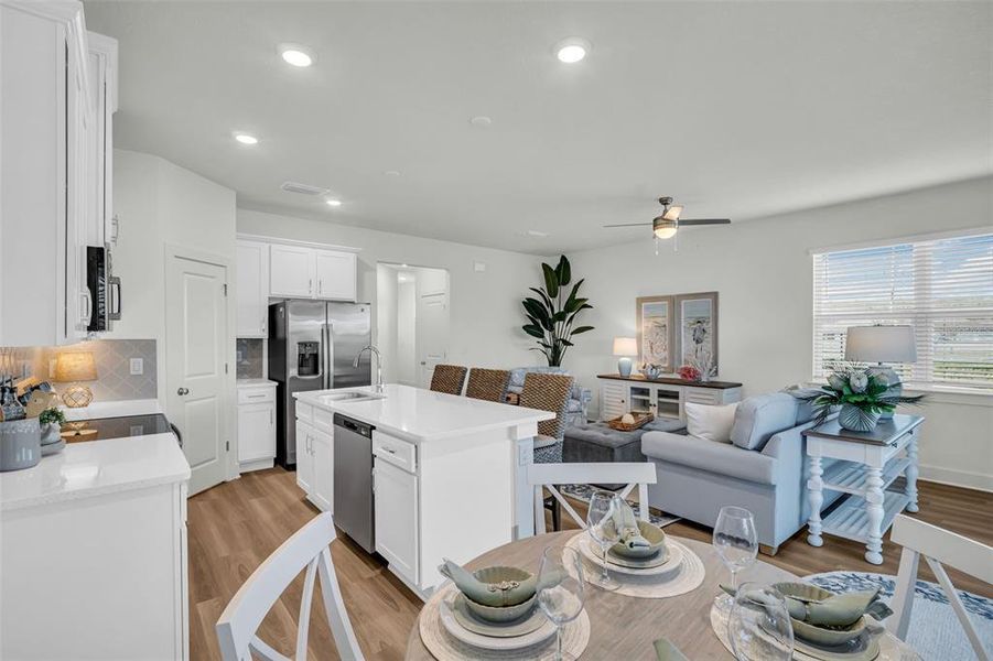 Furnished interior view inside a new home in Emerald Fields, Hudson (Image 36).