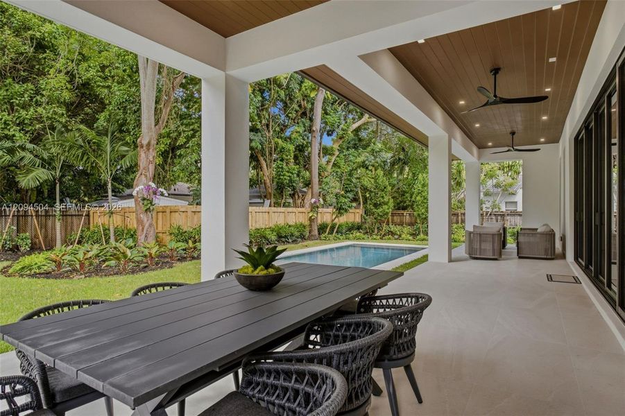 Exterior details and patio area of a home in , South Miami (Image 32).