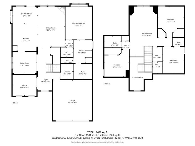 2D floor plan layout of this home in Rosehill Meadow 50's, Tomball, TX (Image 5).