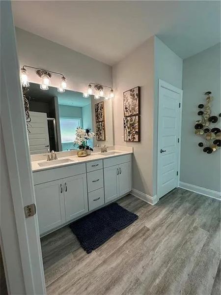 Furnished interior view inside a new home in Mirror Lake at South Harbour, Villa Rica (Image 11).