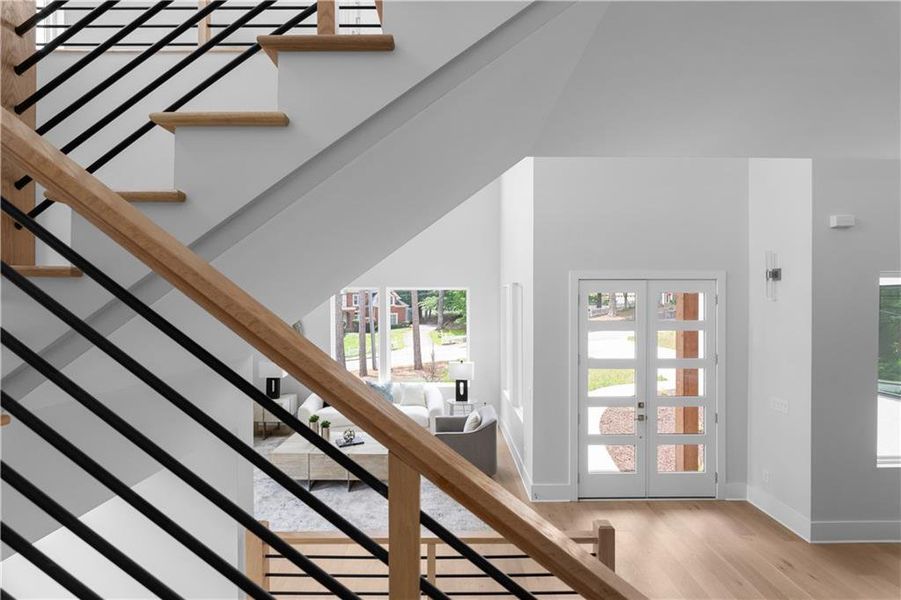 Furnished interior view inside a new home in , Atlanta (Image 40).