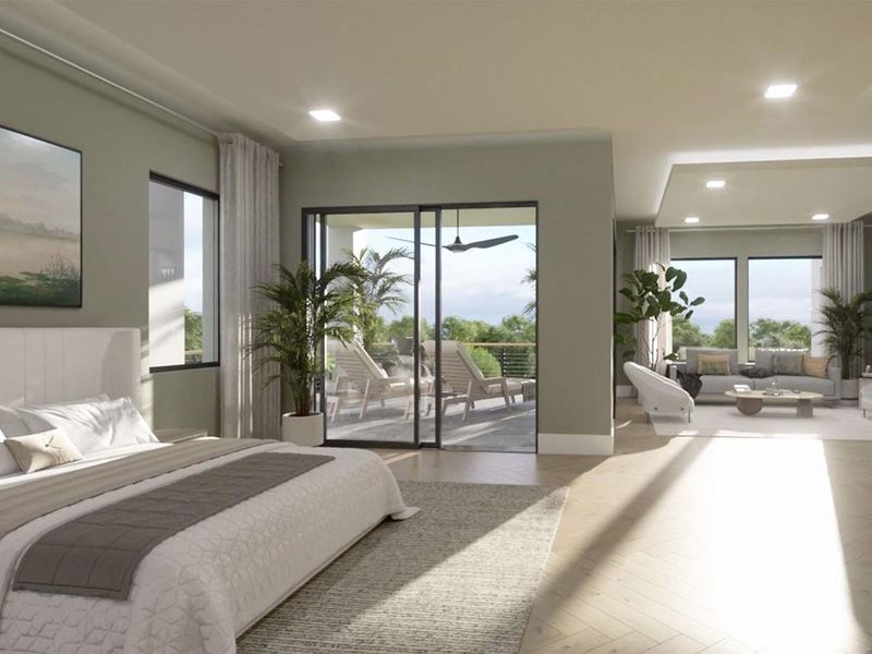 Furnished interior view inside a new home in , West Palm Beach (Image 9).