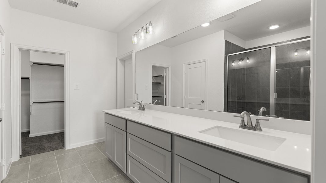 Furnished interior view inside a new home in Keeneland, Aubrey (Image 13). Furnished interior view inside a new home in Keeneland, Aubrey (Image 13).