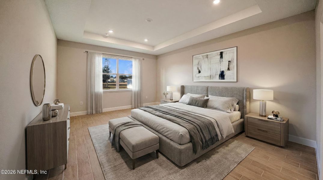 Furnished interior view inside a new home in , Palm Coast (Image 16).