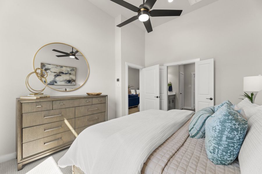 Furnished interior view inside a new home in Cottonwood Creek, Rowlett (Image 15).