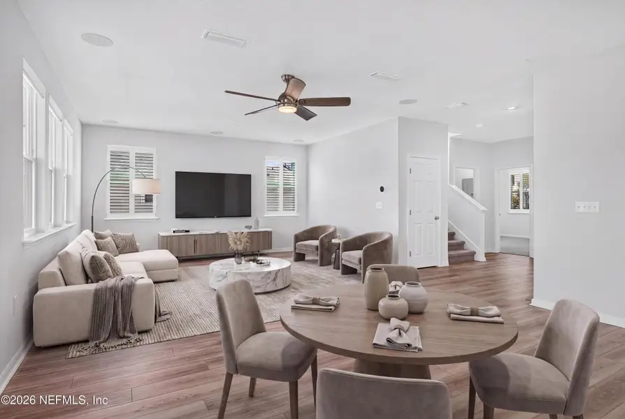 Furnished interior view inside a new home in Copper Ridge, Jacksonville (Image 10). Furnished interior view inside a new home in Copper Ridge, Jacksonville (Image 10).