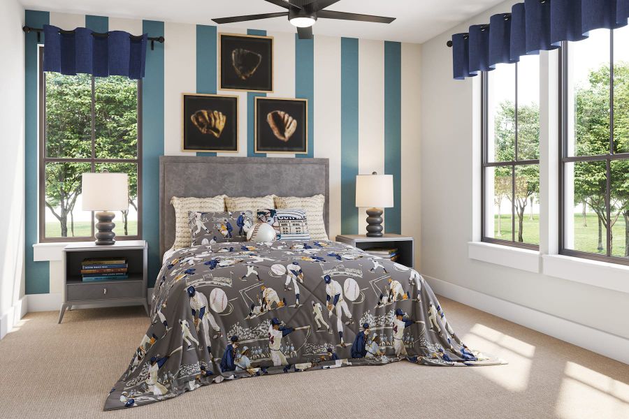 Representative furnished interior of a home built from the Veneto by Tri Pointe Homes in Legacy Grove, Montgomery (Image 22).