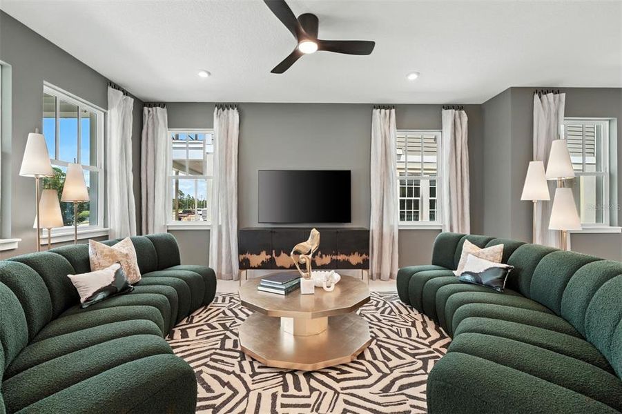 Furnished interior view inside a new home in Celebration - Island Village, Celebration (Image 13).
