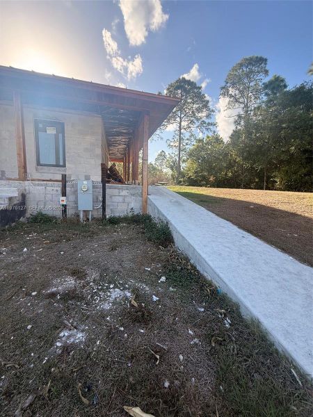 In-progress construction of a new home in , Clewiston, FL (Image 4).