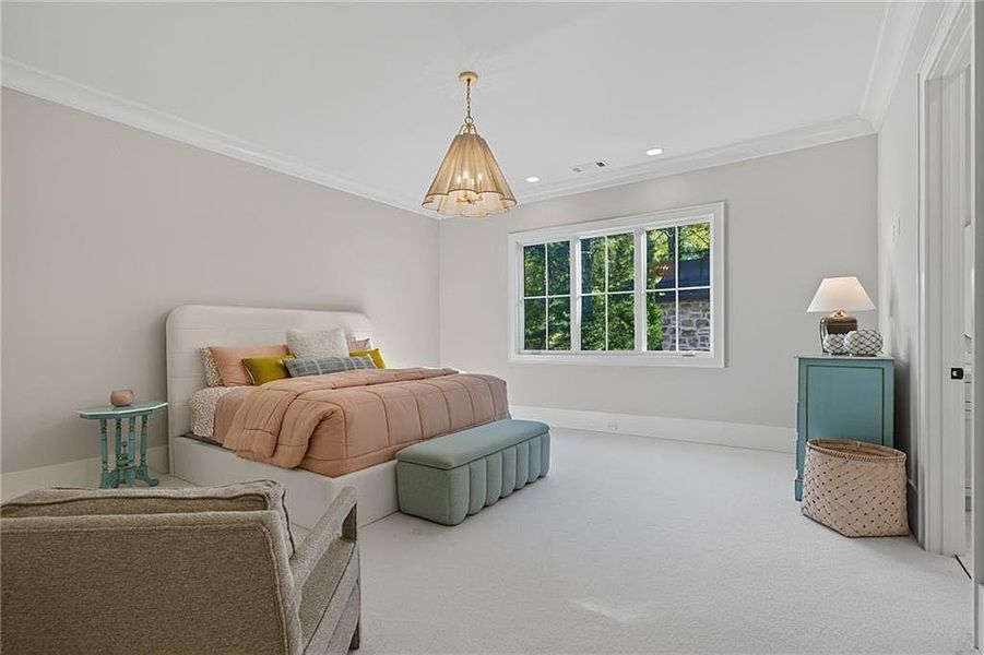 Furnished interior view inside a new home in Crossroads, Alpharetta (Image 39).