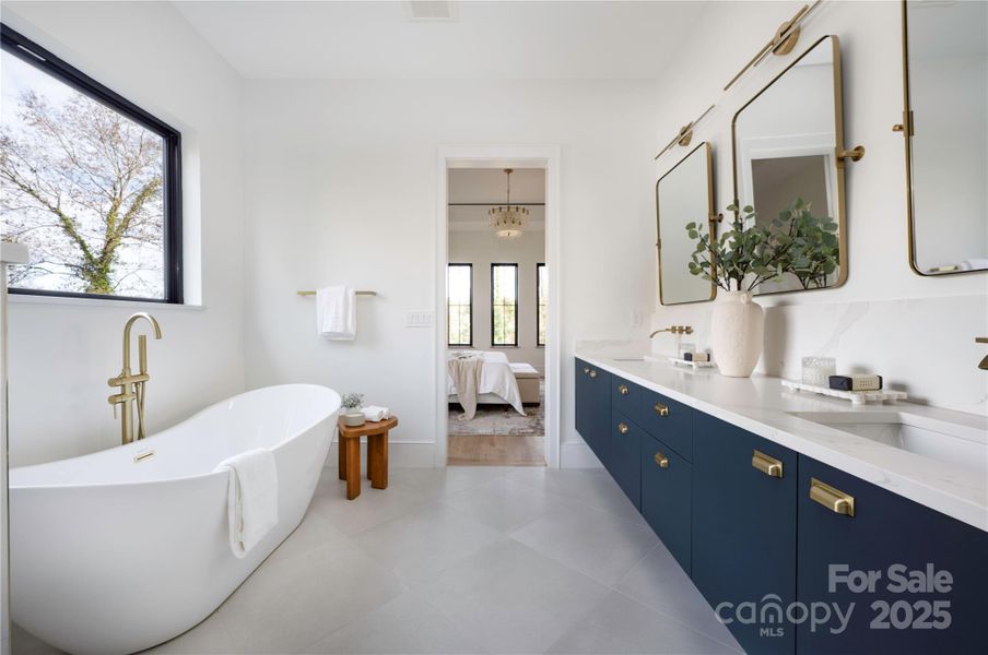 Furnished interior view inside a new home in , Charlotte (Image 34).