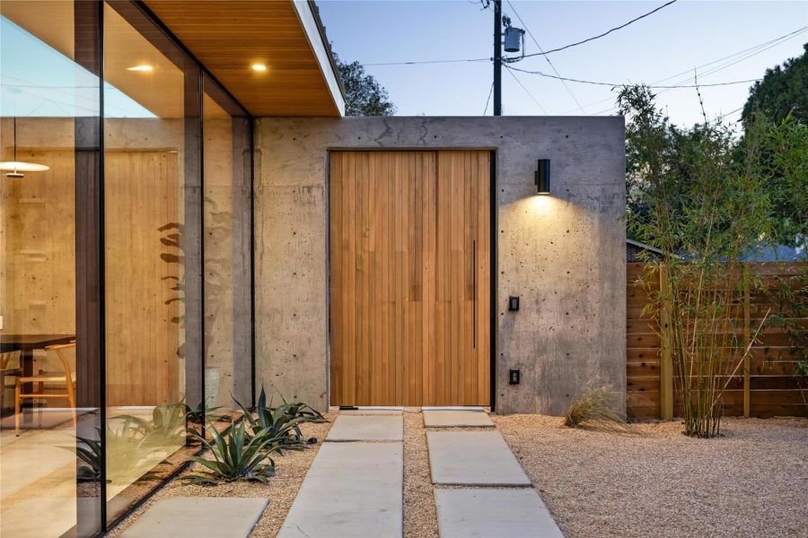 Exterior details and patio area of a home in , Austin (Image 21). Exterior details and patio area of a home in , Austin (Image 21).