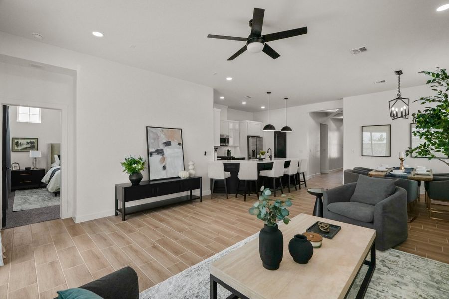 Furnished interior view inside a new home in Paseo Del Este Unit 9, El Paso (Image 13).