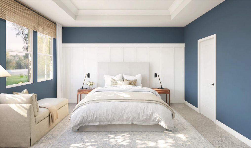 Spacious primary suite (*Artist rendering used for illustration purposes only.)