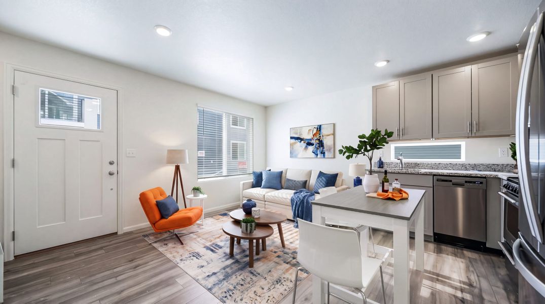 Furnished interior view inside a new home in Banning Lewis Ranch, Colorado Springs (Image 7).