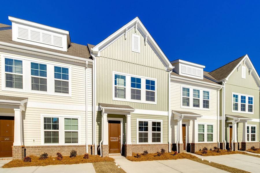 Front exterior of a new home in Astoria, Columbia, SC, highlighting curb appeal (Image 2). Front exterior of a new home in Astoria, Columbia, SC, highlighting curb appeal (Image 2).