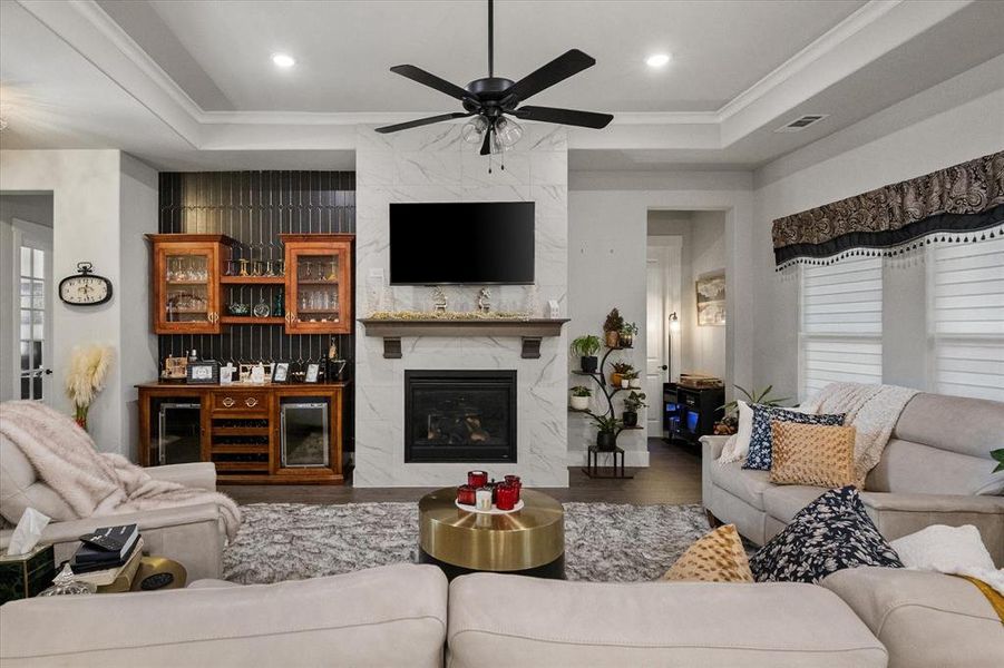 Furnished interior view inside a new home in Ladera at the Reserve, Mansfield (Image 11).