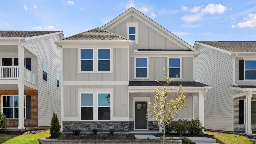 Representative exterior photo of a completed home built from the Alec by D.R. Horton in Madden West, Fuquay Varina, NC (Image 25).