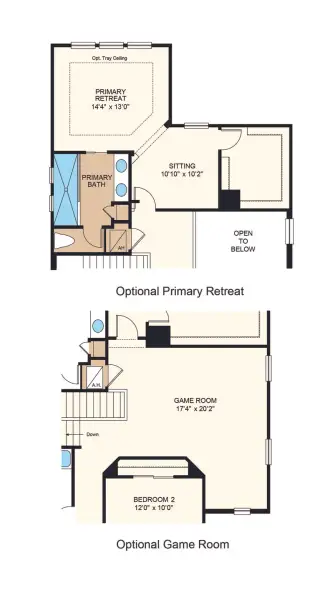 2D floor plan layout of this home in Westview Community Group Page, Kissimmee, FL (Image 21).