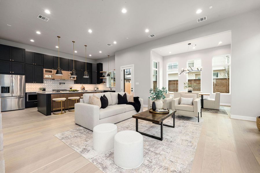 Furnished interior view inside a new home in , Houston (Image 4).