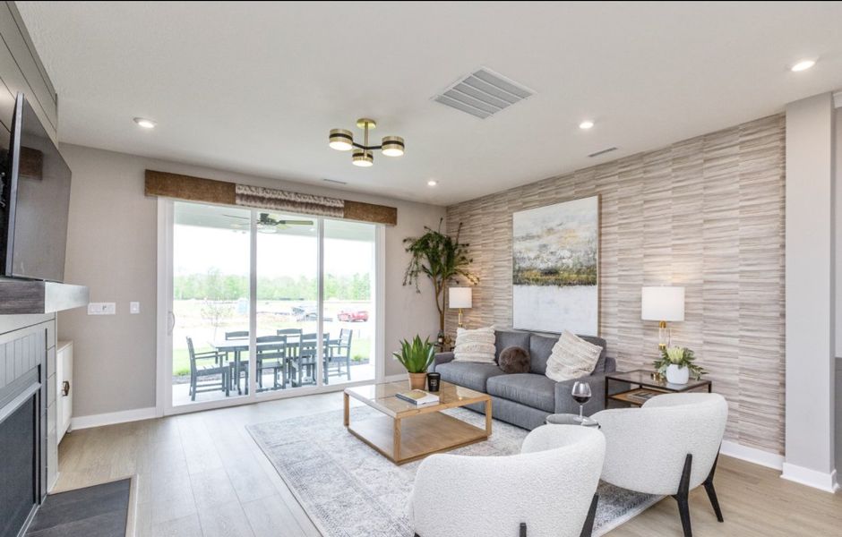 Representative furnished interior of a home built from the Wilmington by Fischer Homes in Savannah Lakes, Hiram (Image 4).