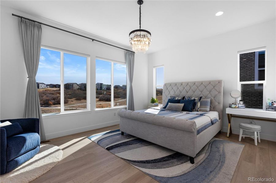 Furnished interior view inside a new home in , Castle Pines (Image 30). Furnished interior view inside a new home in , Castle Pines (Image 30).