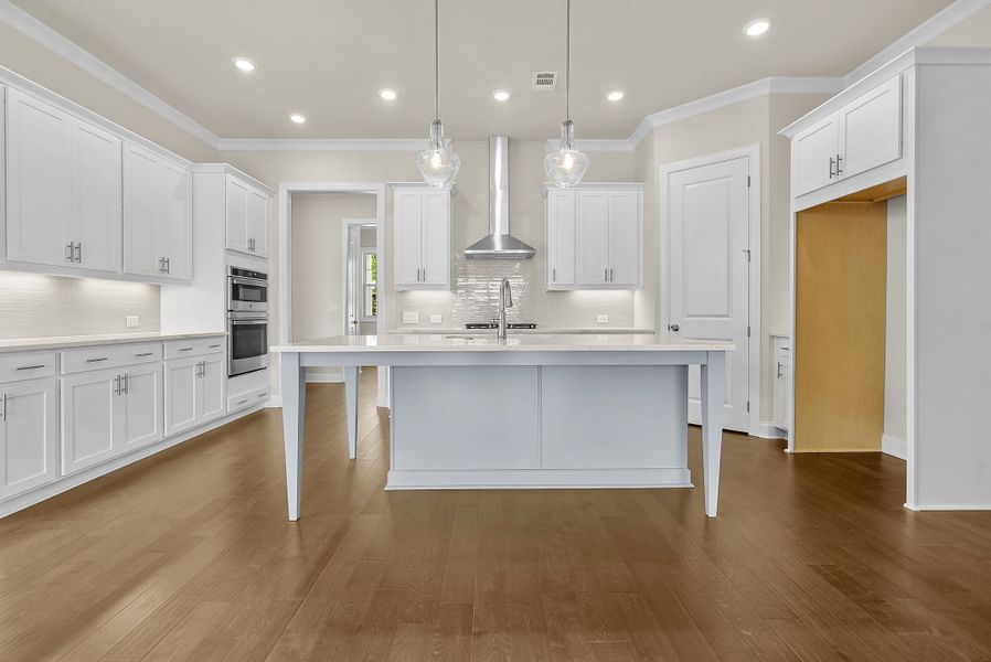 Representative furnished interior of a home built from the The Carter by The Providence Group in Aberdeen, Hoschton (Image 10).
