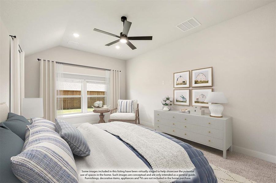 Furnished interior view inside a new home in Mockingbird Hills 60-65, Joshua (Image 12).