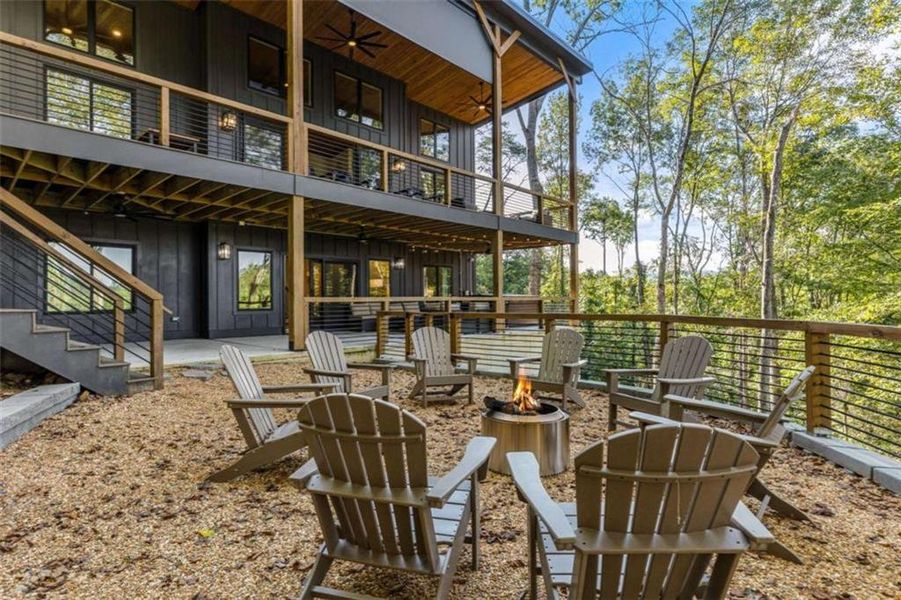 Exterior details and patio area of a home in , Ellijay (Image 29). Exterior details and patio area of a home in , Ellijay (Image 29).