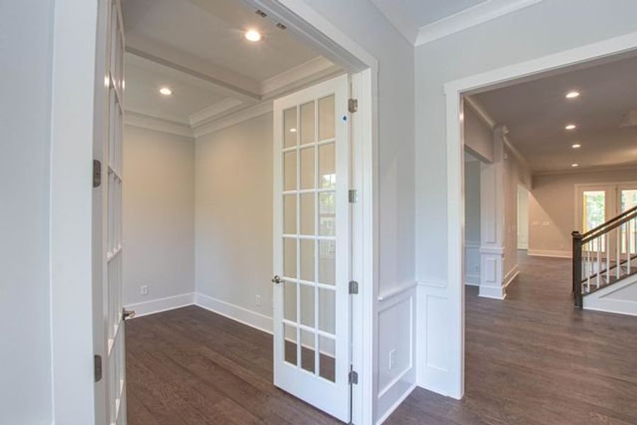 Representative unfurnished interior of a home built from the Atkinson by True Homes in Edgewater - Harbor Pointe, Lancaster (Image 19).
