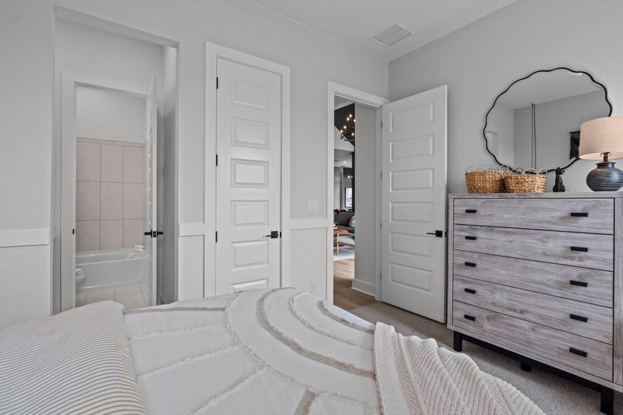 Furnished interior view inside a new home in Lariat, Liberty Hill (Image 62).