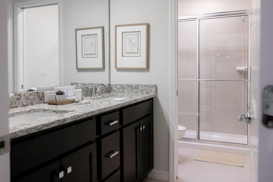 Furnished interior view inside a new home in , Clermont (Image 52).