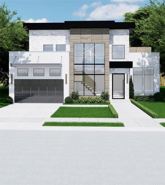 Front exterior of a new home in , Houston, TX, highlighting curb appeal (Image 2). Front exterior of a new home in , Houston, TX, highlighting curb appeal (Image 2).