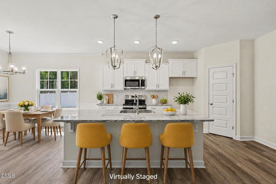 Virtually Staged kitchen