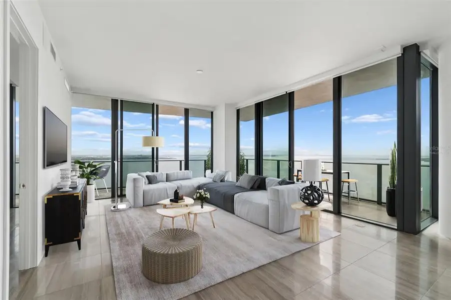 Furnished interior view inside a new home in , Tampa (Image 11).