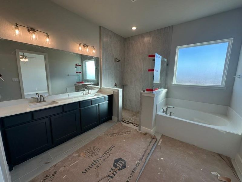 In-progress construction of a new home in Fannin Ranch, Leonard, TX (Image 17).