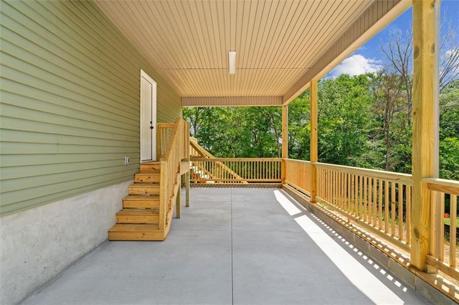 Exterior details and patio area of a home in , Calhoun (Image 7). Exterior details and patio area of a home in , Calhoun (Image 7).