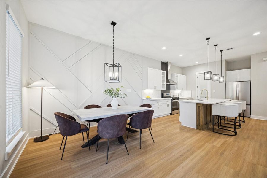 Furnished interior view inside a new home in , Houston (Image 10).
