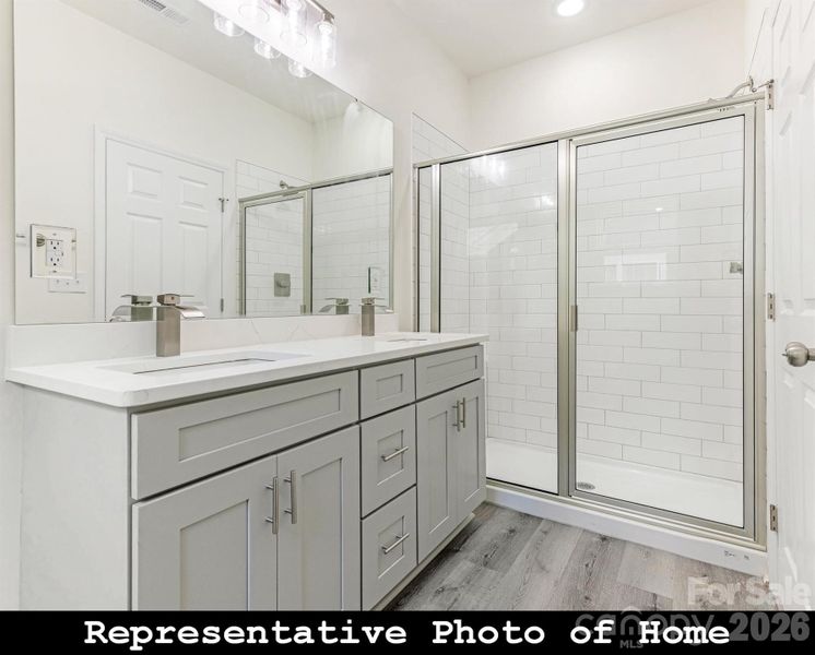 Furnished interior view inside a new home in , Charlotte (Image 9).