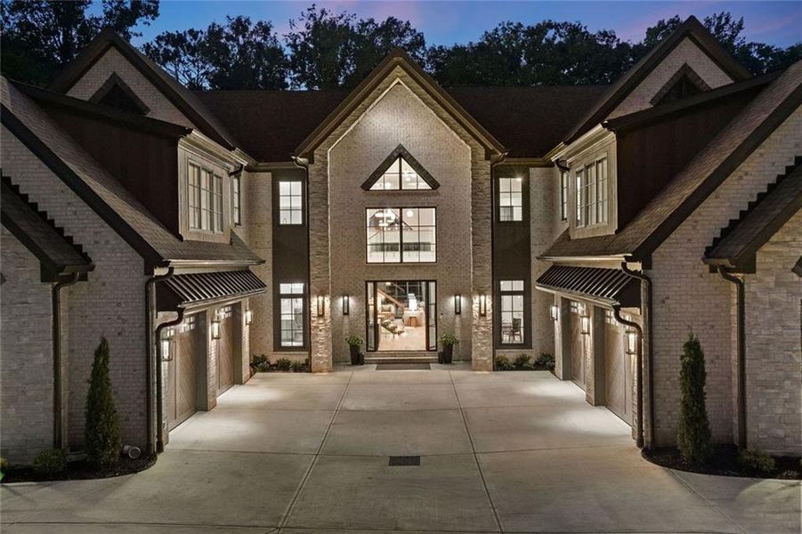 Front exterior of a new home in , Alpharetta, GA, highlighting curb appeal (Image 33). Front exterior of a new home in , Alpharetta, GA, highlighting curb appeal (Image 33).