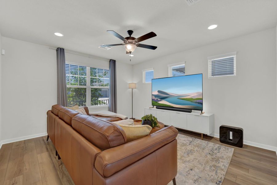 Furnished interior view inside a new home in , San Marcos (Image 5). Furnished interior view inside a new home in , San Marcos (Image 5).