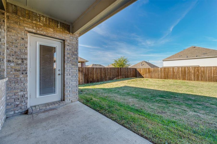 View of yard featuring a patio