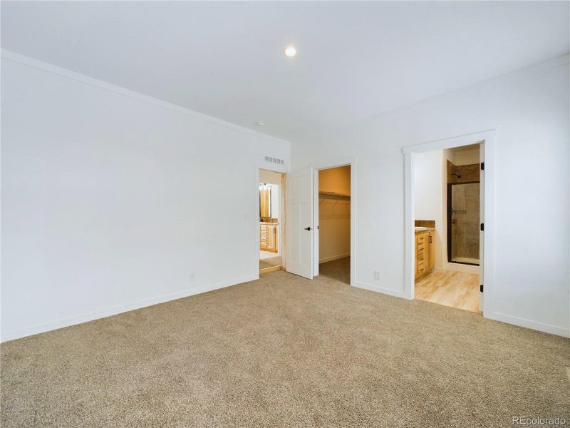 Looking in to walk in closet