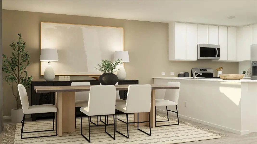 Furnished interior view inside a new home in Bertram Oaks: Majors Collection, Bertram (Image 25).