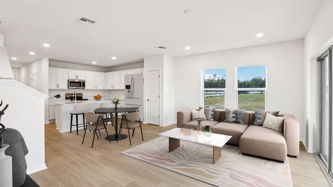 Furnished interior view inside a new home in Twin Oaks, Zephyrhills (Image 8).