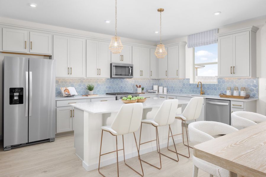 Representative furnished interior of a home built from the Pantano by Beazer Homes in Montana Vista - Highland, Buckeye (Image 13).