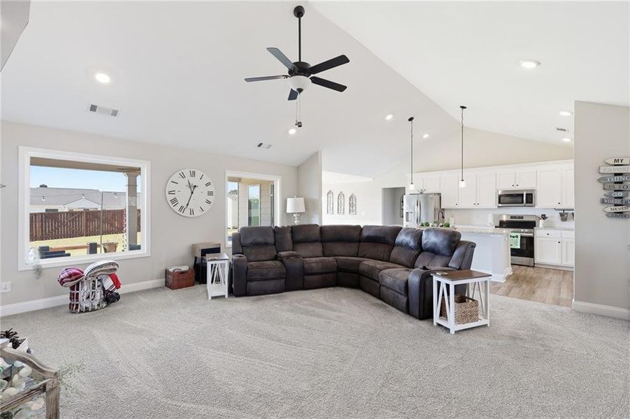 Furnished interior view inside a new home in , Winder (Image 8). Furnished interior view inside a new home in , Winder (Image 8).