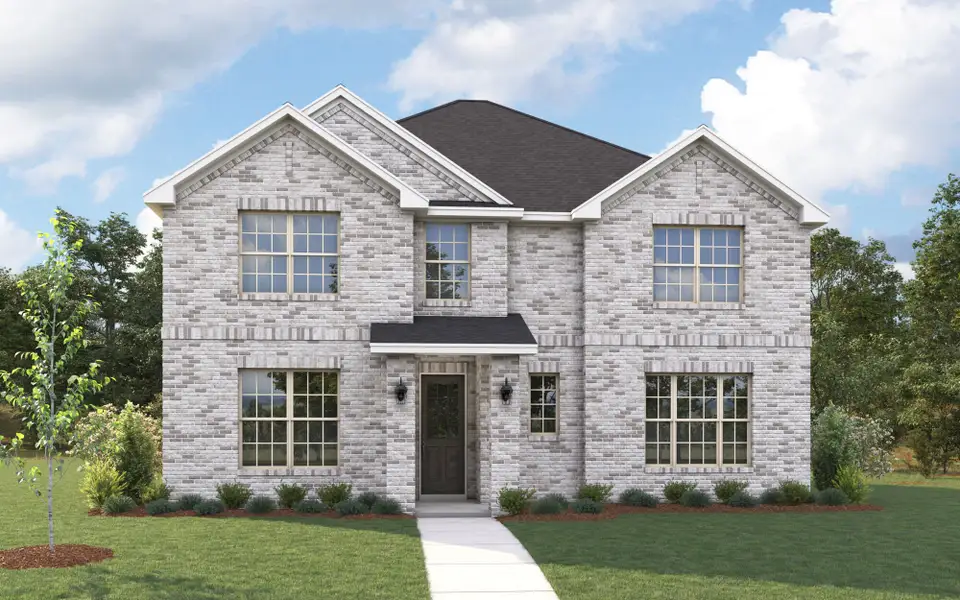 Representative exterior photo of a completed home built from the Sweetwater by Mattamy Homes in Bridges at Preston Crossings, Gunter, TX (Image 3).